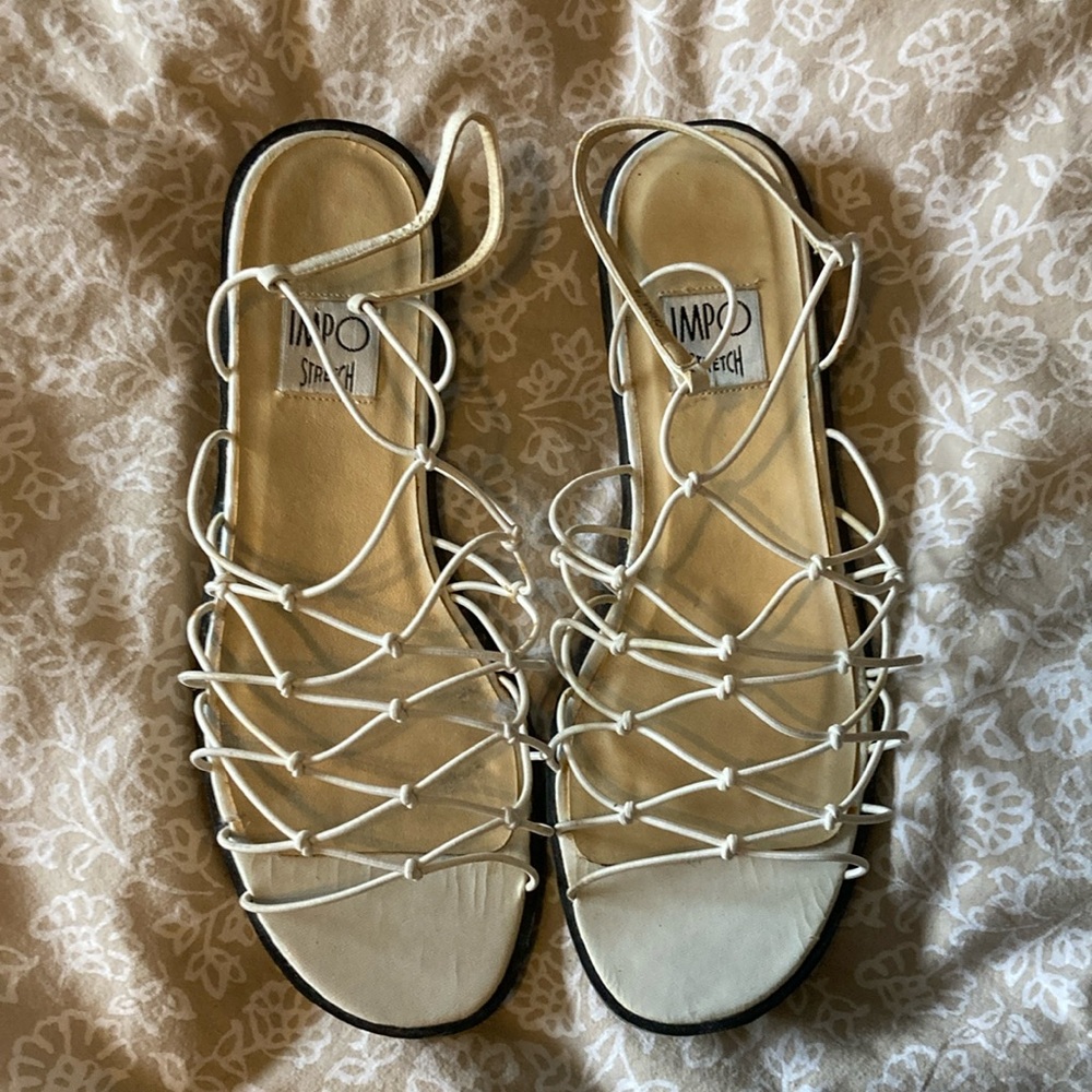 🎉2/$20🎉 Impo Cream Strappy Sandles